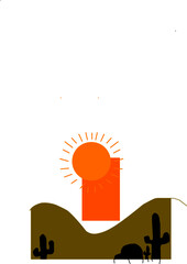 illustration of a factory in the city