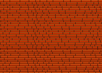 Fototapeta na wymiar Red or brown brick wall background.Seamless pattern.Texture wallpaper.Abstract background.Vector illustration for design.Template or banner.Room decoration.