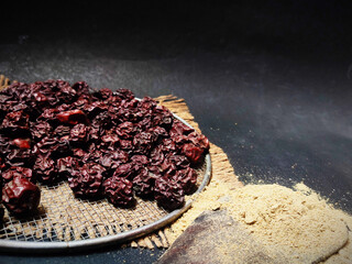 Sweet Jujube dried used for medicine and snacks in india with grinded powder