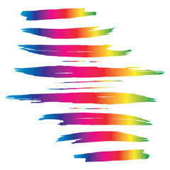 Colorful Brushes Graffiti. Watercolor Acrylic. Grungy Design. Colorful Stroke Creative. Ink Collection. Brushstroke Isolated. Grungy Chinese. Set Abstract. Stroke Abstract.