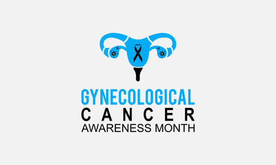 Gynecological Cancer Awareness banner design. importance of bringing awareness cervical, ovarian, uterine/endometrial, vaginal and vulvar cancer.