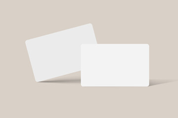 Modern business card  mockup template. For presentation branding, corporate identity, advertising
