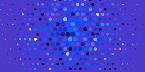 Dark BLUE vector background with spots.