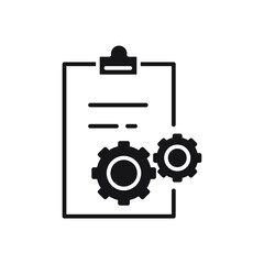 Clipboard icons symbol vector elements for infographic web