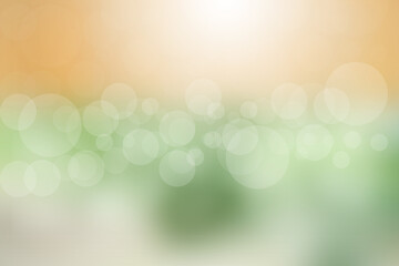 Naklejka premium Abstract circular green bokeh background 