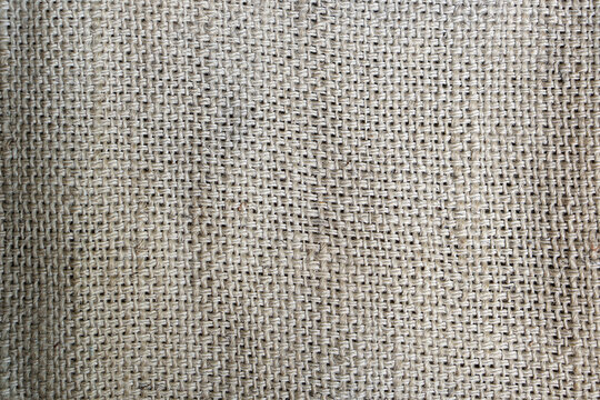Background and texture of natural brown Sackcloth with Stitches Seam.   
