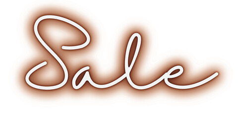 sale sign lights with white background