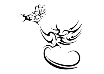 roadrunner bird speed run joke tattoo fun art sticker symbol