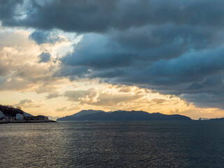 呉市警固屋からの海の風景