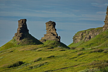 Rocks of the Barents Sea coast.