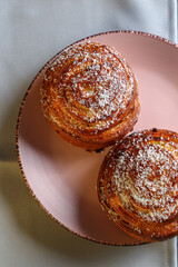 Cinnamon and coconut lemon buns