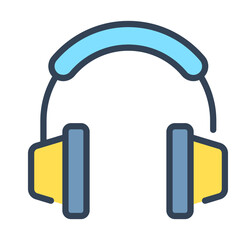 headphone vector Icon-  Modern style high quality vector illustration.