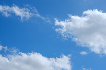 Cloudscape, Close-up Clouds with Blue Sky Background.