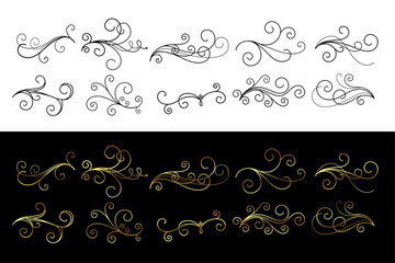 classic floral ornaments swirls decoration collection