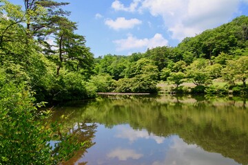 蛇の鼻遊楽園・すりばち池（福島県・本宮市）