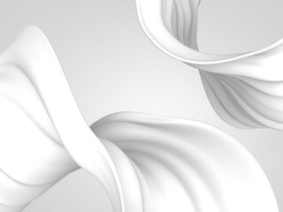 White abstract liquid wavy background