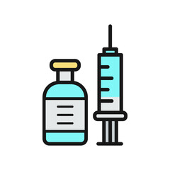 vaccine icon vector design illustration