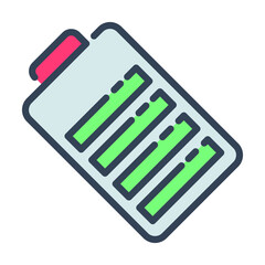 Battery vector Icon-  Modern style high quality vector illustration.