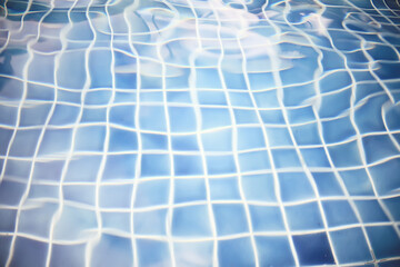 background pool blue water / clear water in the pool texture clear water rest concept