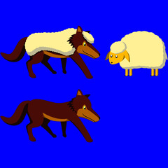 wolf and sheep in bible story