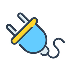 Plug vector Icon-  Modern style high quality vector illustration.