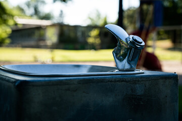 Water fountain in the park 