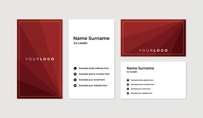 Modern and professional business card design template