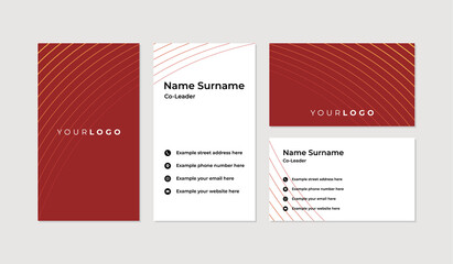 Naklejka na ściany i meble Modern and professional business card design template