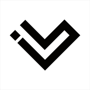simple creative vector initial il design