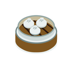 Vector of dimsum or dim sum graphics and illustrations eps 10