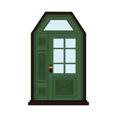 Obraz premium door front house