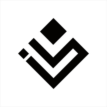 simple creative vector initial ils logo design
