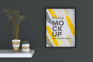 Empty photo frame Mockup Design