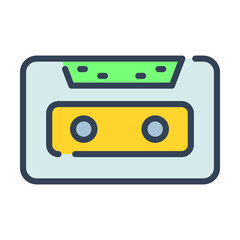 Cassette vector Icon-  Modern style high quality vector illustration.