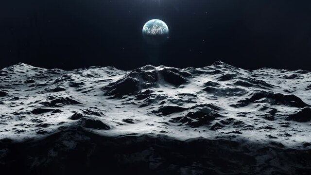 Large Shadow Passing Across the Surface of the Moon and Heading to Earth