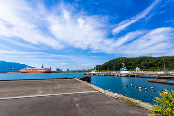 Tsuruga bay in Tsuruga city, Fukui prefecture, Japan.