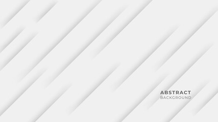 Obraz premium Abstract modern white geometric abstract shape with futuristic concept background