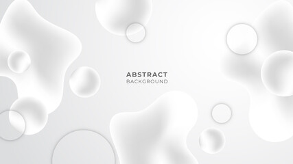 Abstract modern white geometric abstract shape with futuristic concept background