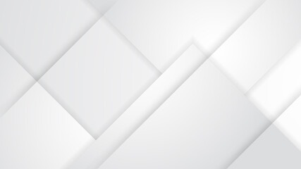 Abstract modern white geometric abstract shape with futuristic concept background