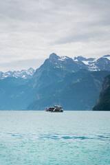 boat on the lucerne lake