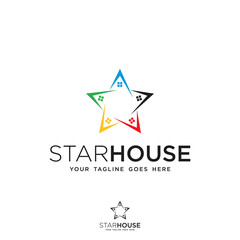star home logo, design template
