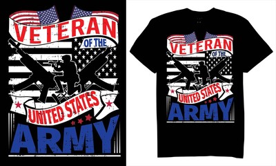 US Army Veteran shirt, veteran t shirts design with USA grunge flag, American Army.