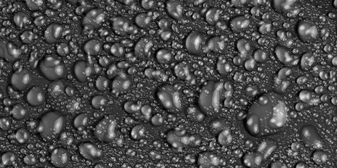 Black And White Bubbles Stock Image