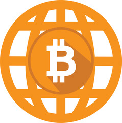Obraz premium Bitcoin icon sign design