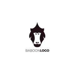 Baboon Monkey Logo Simple Design © ansgrav