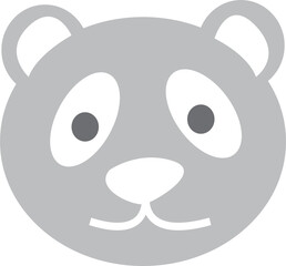 panda icon sign design