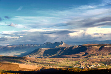 Fototapeta premium view from the top of the mountain