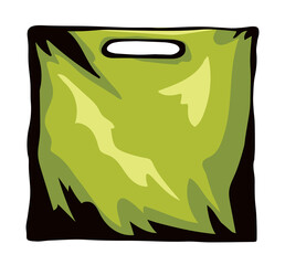 Shopping bag illustration. Vector drawing