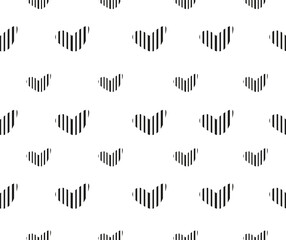 Grafic background for images with striped hearts