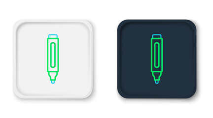 Line Marker pen icon isolated on white background. Colorful outline concept. Vector